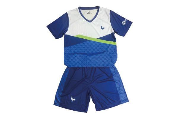 Teamshirt V-hals Micro Eigen ontwerp